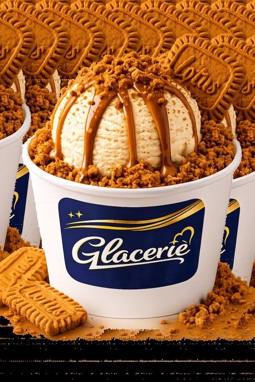 Biscoff Burst ice cream