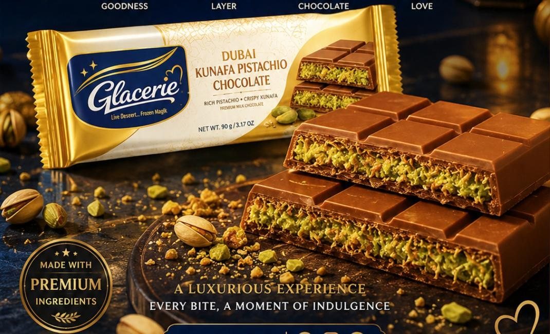 Dubai Kunafa Pistachio Chocolate bar
